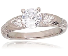Diamond Sky Jewelry Sidabrinis žiedas su cirkoniais „Juno XVII“