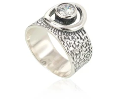 Diamond Sky Jewelry Sidabrinis žiedas su cirkoniais „Orbita“
