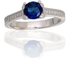Diamond Sky Jewelry Sidabrinis žiedas su cirkoniais „Naujoji Klasika“