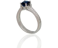 Diamond Sky Jewelry Sidabrinis žiedas su cirkoniais „Naujoji Klasika“