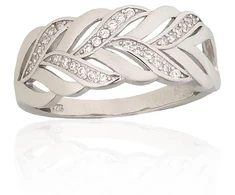 Diamond Sky Jewelry Sidabrinis žiedas su cirkoniais „Louise VIII“