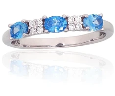 Diamond Sky Jewelry Sidabrinis žiedas su cirkoniais „Kamelija IV“