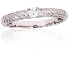 Diamond Sky Jewelry Sidabrinis žiedas su cirkoniais „Tokijas IV“