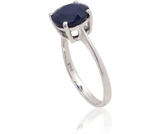 Diamond Sky Jewelry Sidabrinis žiedas su safyrais „Naujoji Klasika II“