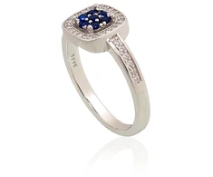 Diamond Sky Jewelry Sidabrinis žiedas su cirkoniais „Akmeninė Gėlė II“