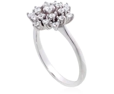 Diamond Sky Jewelry Sidabrinis žiedas su cirkoniais „Frozen Light III“