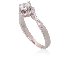 Diamond Sky Jewelry Sidabrinis žiedas su cirkoniais „Junona XV“