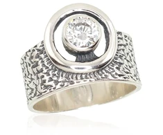 Diamond Sky Jewelry Sidabrinis žiedas su cirkoniais „Orbita“
