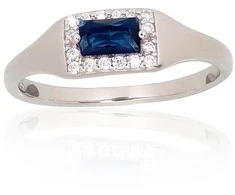 Diamond Sky Jewelry Sidabrinis žiedas su cirkoniais „Barbara“