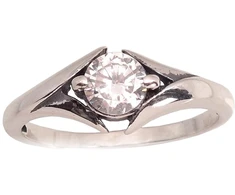 Diamond Sky Jewelry Sidabrinis žiedas su cirkoniais „Širdys ir Strėlės X“