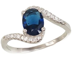Diamond Sky Jewelry Sidabrinis žiedas su cirkoniais „Kometa VII“