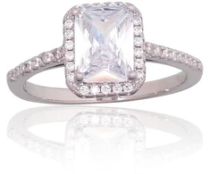 Diamond Sky Jewelry Sidabrinis žiedas su cirkoniais „Lourdes II“