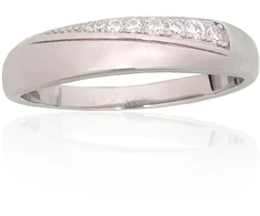 Diamond Sky Jewelry Sidabrinis žiedas su cirkoniais „Kristalo Takas IX“