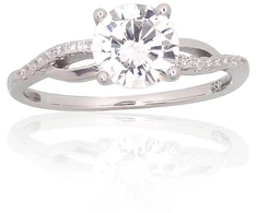 Diamond Sky Jewelry Sidabrinis žiedas su cirkoniais „Juno V“