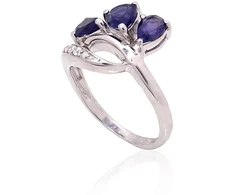 Diamond Sky Jewelry Sidabrinis žiedas su cirkoniais ir ametistais „Amethyst Tale“