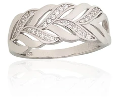 Diamond Sky Jewelry Sidabrinis žiedas su cirkoniais „Louise VIII“