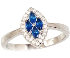 Diamond Sky Jewelry Sidabrinis žiedas su cirkoniais „Aleksandrija IV“