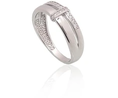 Diamond Sky Jewelry Sidabrinis žiedas su cirkoniais „Shining Path“