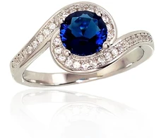 Diamond Sky Jewelry Sidabrinis žiedas su cirkoniais „Kometa II“