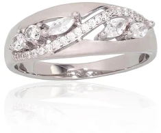 Diamond Sky Jewelry Sidabrinis žiedas su cirkoniais „Louise III“