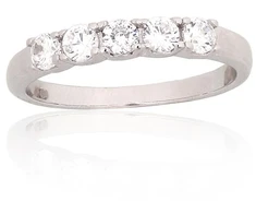 Diamond Sky Jewelry Sidabrinis žiedas su cirkoniais „Kristalo Takas XI“