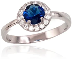 Diamond Sky Jewelry Sidabrinis žiedas su cirkoniais „Prabanga II“