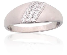 Diamond Sky Jewelry Sidabrinis žiedas su cirkoniais „Kristalo Takas II“