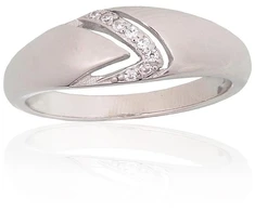 Diamond Sky Jewelry Sidabrinis žiedas su cirkoniais „Kristalo Takas V“