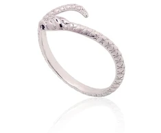 Diamond Sky Jewelry Sidabrinis žiedas su cirkoniais „Gundytoja Gyvatė“