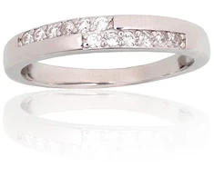 Diamond Sky Jewelry Sidabrinis žiedas su cirkoniais „Kristalo Takas VII“