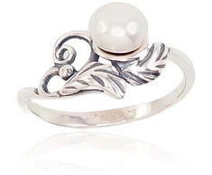 Diamond Sky Jewelry Sidabrinis žiedas su perlais „Isabelle“