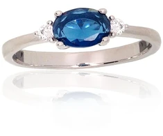 Diamond Sky Jewelry Sidabrinis žiedas su cirkoniais „Sidabrinis Mist II“