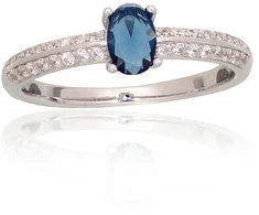 Diamond Sky Jewelry Sidabrinis žiedas su cirkoniais „Evening Star II“