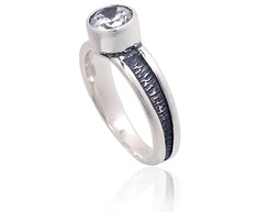 Diamond Sky Jewelry Sidabrinis žiedas su cirkoniais „Gothic“