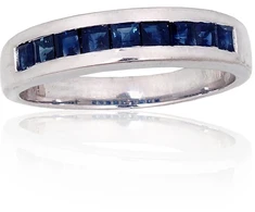 Diamond Sky Jewelry Sidabrinis žiedas su safyrais „Mono“