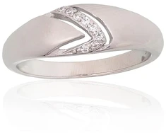 Diamond Sky Jewelry Sidabrinis žiedas su cirkoniais „Kristalo Takas V“
