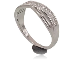 Diamond Sky Jewelry Sidabrinis žiedas su cirkoniais „X Factor IV“