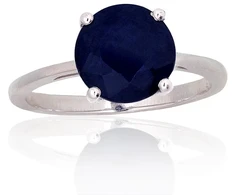 Diamond Sky Jewelry Sidabrinis žiedas su safyrais „Naujoji Klasika II“