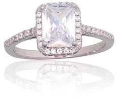 Diamond Sky Jewelry Sidabrinis žiedas su cirkoniais „Lourdes II“