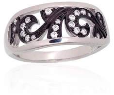 Diamond Sky Jewelry Sidabrinis žiedas su cirkoniais „Andorra II“