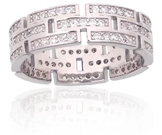 Diamond Sky Jewelry Sidabrinis žiedas su cirkoniais „Mosaic II“