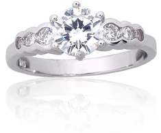 Diamond Sky Jewelry Sidabrinis žiedas su cirkoniais „Frozen Light“