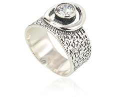 Diamond Sky Jewelry Sidabrinis žiedas su cirkoniais „Orbita“