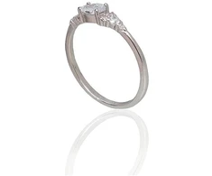Diamond Sky Jewelry Sidabrinis žiedas su cirkoniais „Vienna“
