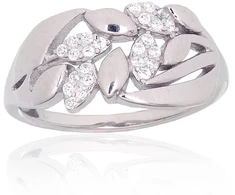 Diamond Sky Jewelry Sidabrinis žiedas su cirkoniais „Louise IV“
