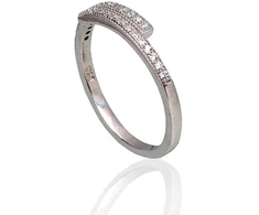 Diamond Sky Jewelry Sidabrinis žiedas su cirkoniais „Kamelija“