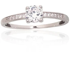 Diamond Sky Jewelry Sidabrinis žiedas su cirkoniais „Juno VIII“