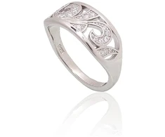 Diamond Sky Jewelry Sidabrinis žiedas su cirkoniais „Andorra“