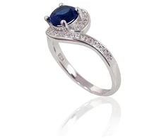 Diamond Sky Jewelry Sidabrinis žiedas su cirkoniais „Kometa II“