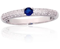 Diamond Sky Jewelry Sidabrinis žiedas su cirkoniais „Tokijas“